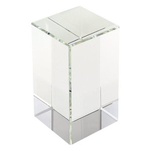 Trofeo Galvano Bloque Cristal Solid