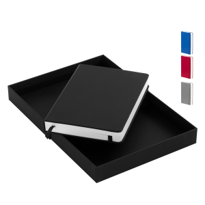 Cuaderno ?ROMA? con tapa dura de Eco-Cuero y 196 hojas.