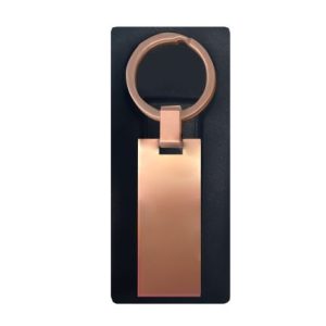 Llavero Rectangular Plano Cobrizado